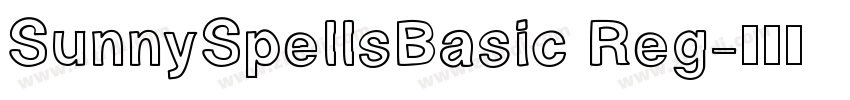 SunnySpellsBasic Reg字体转换